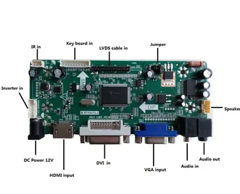 Komplekts N140BGE-L43 VGA, HDMI, DVI Audio Kontrolieris valdes 1366X768 DIY 2019 Vadītāja 14