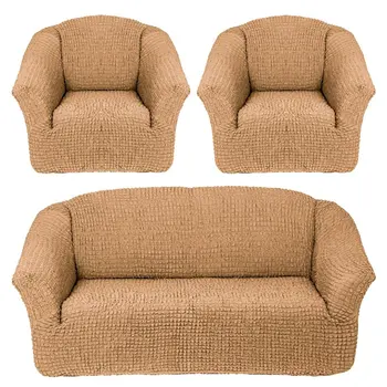 Komplekts segums, dīvāns standarta (triple) bez ruffles + 2 krēsli