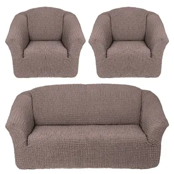 Komplekts segums, dīvāns standarta (triple) bez ruffles + 2 krēsli