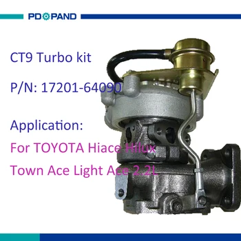 Kompresoru turbopūtes turbo daļas 17201 64090 Toyota Hiace Hilux ar 3C-TE 3C-T 3CTE dīzeļdzinējs ar 2,2 L 8V