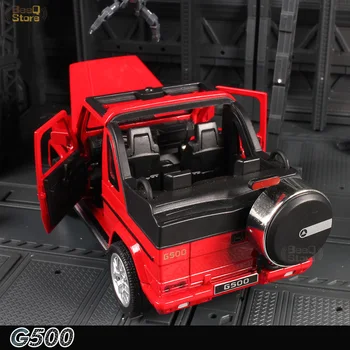 Konvertējamās Automašīnas Suv Augstas Simulācijas 1/32 4x4 G500 Konvertējamās Off-Road 1;32 Sakausējuma Auto Modelis Pull Atpakaļ Auto, Bērnu Rotaļu Automašīnu