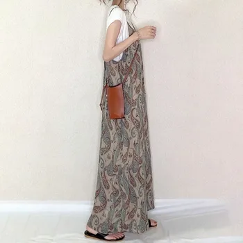Korejiešu Japāņu Sieviešu Kleita Vintage Vasaras Linga Ziedu Harajuku Stils Literatūras Dāmas Garās Kleitas Ikdienas Līnijas Maxi Kleita