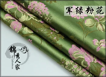 Kostīms Hanfu kleita lelle kleita kimono brokāta auduma ROMIEŠU auduma / brokāta - peoniju ziedu sērija/100cm*75cm