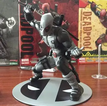 Kotobukiya Marvel X-men Deadpool Sākotnējā Red & Special Pelēks Versija PVC 16cm Rīcības Attēls Rotaļlietas