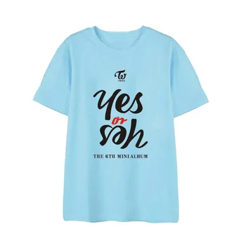 Kpop DIVREIZ Mimi 6. Jā vai Jā Albumu Krekli Hip Hop Gadījuma Vaļīga Apģērba T T Krekls ar Īsām Piedurknēm Topi, T-kreklu DX870