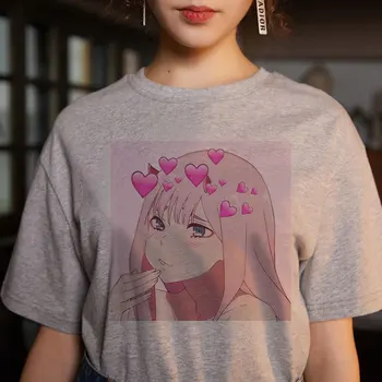 Kpop Kawaii Vasaras Sieviešu Topi Šiks Japāņu Cute Karikatūra Izdrukāt Brīvs T-krekls Ins Harajuku Vintage O-veida kakla Modes Ulzzang T-krekls