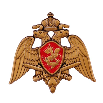 Krievijas armijas militāro žetons ar double eagle un zobeniem