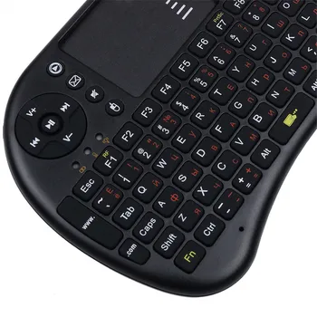 Krievu angļu Versija i8 Tastatūru, 2,4 GHz Bezvadu USB Uztvērējs Gaisa Pele Touchpad Rokas Darbu Ar Android TV BOX PC