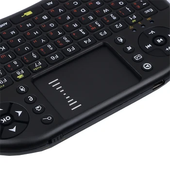 Krievu angļu Versija i8 Tastatūru, 2,4 GHz Bezvadu USB Uztvērējs Gaisa Pele Touchpad Rokas Darbu Ar Android TV BOX PC