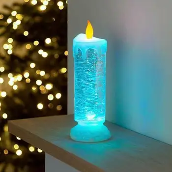 Krāsa Mainot LED Ūdens Svece Uzlādējams LED Mirdzums Svece ar LED Krāsu Maiņa Sveču Ūdens R5O5