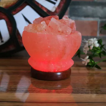 Krāsains Dāvanu Uguns Grozu Guļamistaba Sāls Gaismas Nakts Romantiska Himalaju Iežu Lavas Dekoratīvās Crystal LED Spuldzes Noskaņojumu