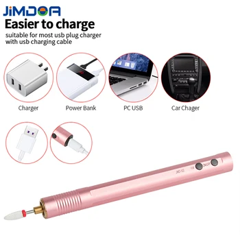Krāsains Electric Pārnēsājamo Manikīrs Mašīna USB Iekasējams Mini Nagu Urbt Pildspalvu slīpēšanas mašīna Slīpēšanas Gēla lakas Noņēmēju