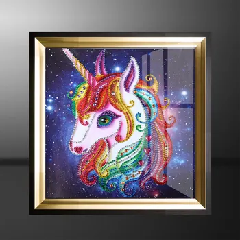 Krāsas Unicorn Dimanta Krāsošana Dzīvnieku Kārtā Daļēju Urbt Multfilmas Bērniem Nouveaute DIY Mozaīkas Izšuvumi 5D Cross Stitch