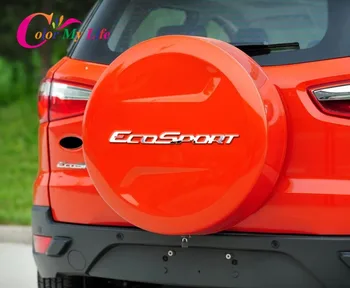 Krāsu Manu Dzīvi Auto ABS Chrome Aizmugures Rezerves Riepu Vāka Uzlīme Auto Rezerves Riepu Uzlīmes Ford Ecosport 2013. - 2017. Gadam Piederumi