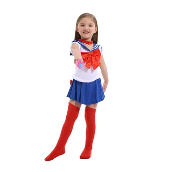 KTLPARTY bērniem meitene Anime Diezgan cosplay party Sailor Moon kostīms, kleita ganāmpulka usagi jūrnieks jupiters Meitenes kostīms