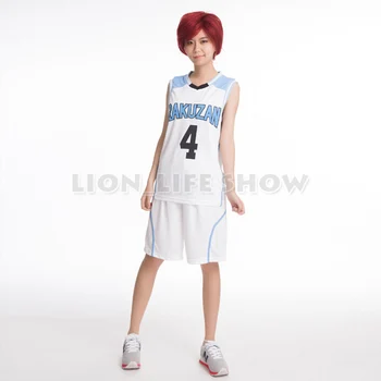 Kuroko nav Basuke Sporta RAKUZAN 4# Akashi Seijuro Basketbola Džersija Bikses Kopums Cosplay Kostīmi, Sporta apģērbu Vienotu