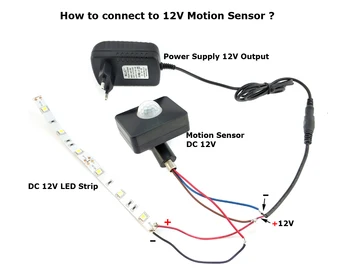 Kustības Sensors 110V, 220V 12V PIR Kustības Sensors Slēdzis, Automātiska Infrasarkanās Ķermeņa Lampas Gaismas Taimeris Āra Kustību Sensors