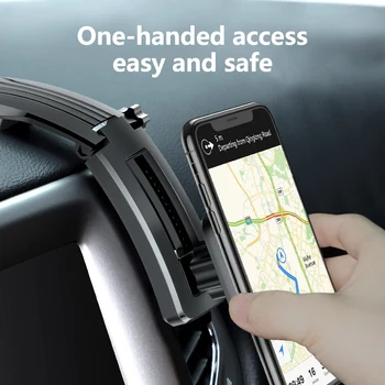 KUULAA Magnētisko Auto Telefona Turētājs priekš iPhone, Samsung Salokāma Piestiprināšanas Mobilā Tālruņa Turētājs uz Paneļa Ielīmējiet Automašīnas Turētājs Stāvēt