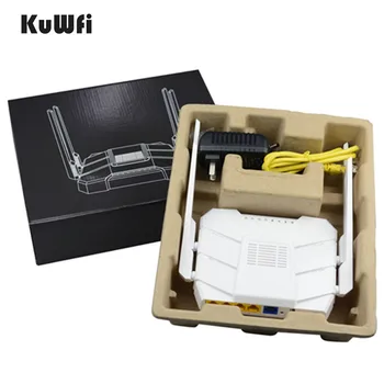 KuWfi 4G LTE, Wifi Rūteris, 1200Mbps Dual Band Wireless Router 11AC 2.4 Ghz&5.8 Ghz Bezvadu CPE Ar Sim Karti/LAN Ports
