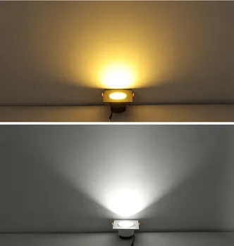 Kvadrātveida Padziļinājums, COB Downlight COB 14W 20W 30W 40W 50W 60W LED Griestu Lampas AC85-265V Iekštelpu LED Spot Gaismas kopā Ar Vadītāju