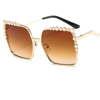 Kvadrātveida Saulesbrilles Sieviešu modes Zīmola toņos sievietēm augstas kvalitātes Luksusa tendence Sieviete saulesbrilles Sieviešu Slīpums Brilles