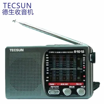 Kvalitātes Portatīvie Radio TECSUN R-1012 FM / MW / SW / TV Radio Multiband Pasaules band Radio Receiver 76-108MHz Y4378A Piliens Kuģniecība