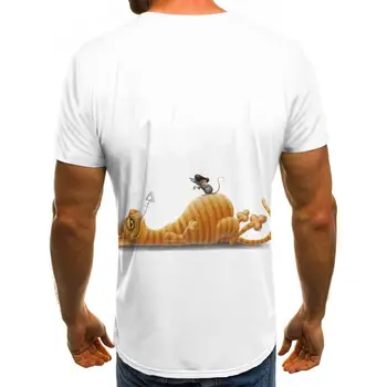 KYKU Dzīvnieku T krekls Vīriešiem Hip Hop T Iespiesti Harajuku Tshirts Gadījuma Īsām Piedurknēm vasaras Modes Vīriešu Tops