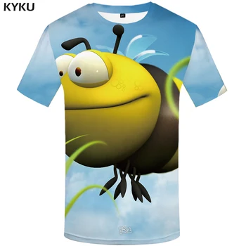 KYKU Tiger T Krekls Vīriešiem 3d T-krekls Smieklīgi, T Krekli, Melna Dzīvnieku Iespiests T Punk Rock Drēbes Anime Karalis Gothic Vīriešu Apģērbs