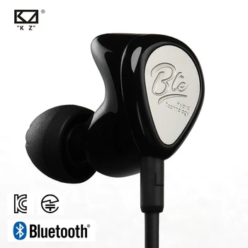 KZ BTE Bezvadu Bluetooth Austiņas Hibrīda tehnoloģiju, Sporta Austiņas ūdensizturīgs augstas precizitātes Bass Earbuds, Ausu Monitoru, APTX Austiņas