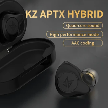 KZ S2 1BA+1DD Hyrbid Vadītāja TWS Taisnība Bezvadu Earbuds Bluetooth V5.0 Austiņas Austiņas Trokšņa Slāpēšanas Touch Kontroli KZ S1 S2 Z1