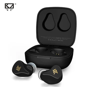 KZ Z1 TWS Taisnība Bezvadu 5.0 Bluetooth Austiņas Dual Magnētisko Dynamic Drive Touch Kontroli Earbuds Spēle režīmā KZ S1 S1D BL bl05