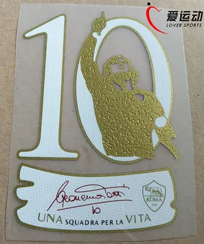 KĀ Romu 2017 Totti 10 piedurknēm uzšūtas Totti pēdējā spēle plāksteris