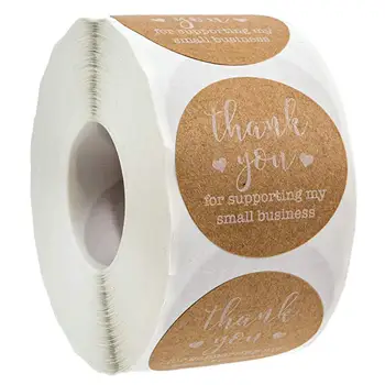 Kāzu favor Kraftpapīrs Paldies par atbalstu Manu Mazo Uzņēmumu Uzlīmes puses dod priekšroku, vai kāzu dāvanas viesiem