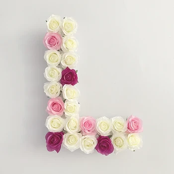 Kāzu Galda Numuri, Burti Dekoru Happy Birthday Fona Zīda Rožu Ziedu Sienas Panelis Valentīna Diena Puse Vēstule Zīmes