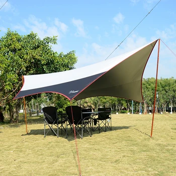 L izmērs 5.6*5.5 m & M izmērs 5*4.7 m alumīnija & dzelzs pole super liela izmēra jauns dizains ar sudraba pārklājumu tarp/lapene/saules ēnā telts/nojume