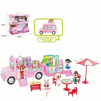 L. O. L. PĀRSTEIGUMS! JAUNU lols Sākotnējā lelle Uzkodu automašīnu, autobusu rotaļlietas lol lelles pārsteigums māja rotaļlietas fingure meitene, rotaļlietas, dāvanas bērniem,