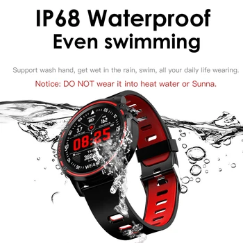 L8. Smart Skatīties 2020 2021 Vīriešiem IP68 Ūdensnecaurlaidīga SVB Režīmā SmartWatch Ar EKG PPG asinsspiediens, Sirdsdarbības Fitnesa Sporta Pulksteņi