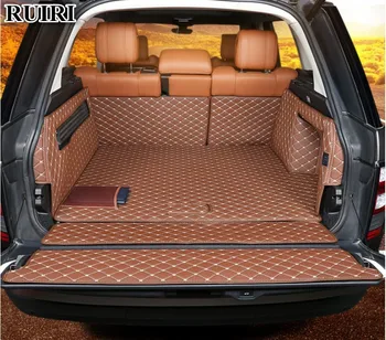 Laba kvalitāte! Īpašas automašīnas bagāžnieka paklāji Land Rover Range Rover L405 2020-2013 ūdensizturīgs boot paklāji kravas starplikas,Bezmaksas piegāde