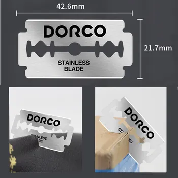 Labas Kvalitātes, 100 gab. iepakojumā Dorco Platīna ST300 Nerūsējošā Tērauda Double Edge Blade Drošības žilete