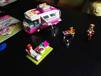 Labākais 319Pcs Pilsētas Meitenes Princese Ekskursiju Autobuss, Automobilis, Celtniecības Bloki Komplekti, Ķieģeļu Modelis Bērniem, Klasiskās Rotaļlietas Saderīgu Draugiem