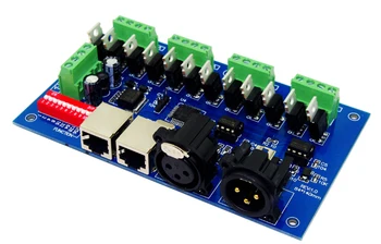 Labākā cena 1 gab 12 kanālu Maks 3A 4 grupas ar(XLR RJ45) dmx512 dekoderi Kontrolieris izmantot led strip gaismas
