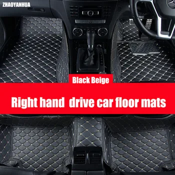 Labās rokas piedziņas automašīnas grīdas paklāji Mazda 2 3 Axela 5 8 auto-stils ādas aksesuāri, paklāju starplikām