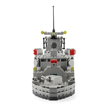 Laivu Rotaļlietas Battleship Iznīcinātājs Celtniecības Bloki Kruīza Kuģis Ķieģeļi 3D Modeli militārpersonu DIY Izglītojošas Rotaļlietas Bērniem