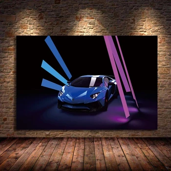 Lamborghini Aventador Roadster Mākslas Plakātu Un Izdrukāt Sienas Art Sienas Attēlu Audekls Gleznošanai Mājas Dekori Dzīvojamā Istaba Bez Rāmīša