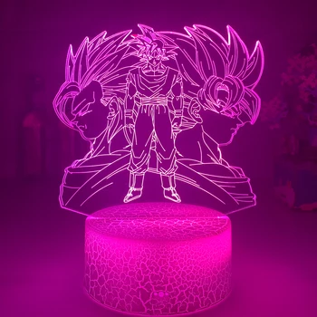 Lampas Goku Attēls neona zīmes Bērnu Guļamistaba Dekori Nightlight Cool Kids Dzimšanas dienas Dāvanu Anime Gaismas Sīkrīku Rūpnīcas Dropshipping