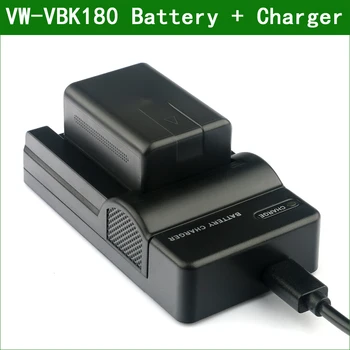 LANFULANG VW-VBK180 Akumulators Un akumulatora Lādētājs Panasonic SDR-S50 SDR-H95 HDC-TM55 HDC-TM60 HDC-TM90 HC-V500