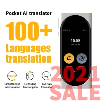 Langogo Genesis AI Smart Instant Balss Tulkotājs Ierakstīšanas Atbalsts 104+ valodas tulkošanas transkripcijas esim wifi hotspot