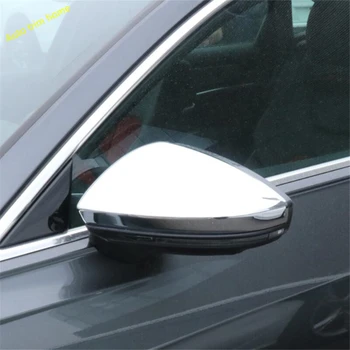 Lapetus Sānu Durvis Atpakaļskata Spogulī, Aizsargs Klp Vāciņš Melns, piemērots Audi A6 C8 2019 2020 2021 ABS Chrome / Oglekļa Šķiedras Izskatās