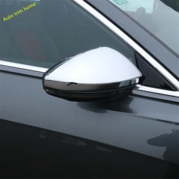 Lapetus Sānu Durvis Atpakaļskata Spogulī, Aizsargs Klp Vāciņš Melns, piemērots Audi A6 C8 2019 2020 2021 ABS Chrome / Oglekļa Šķiedras Izskatās