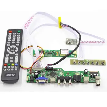 Latumab Jaunu Komplektu LP154WX4-TLC1 TV+HDMI+VGA+USB LCD LED ekrānu Kontrollera Draiveri Valde